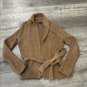 GAP Tan Women's Cardigan Sweater 100%cotton